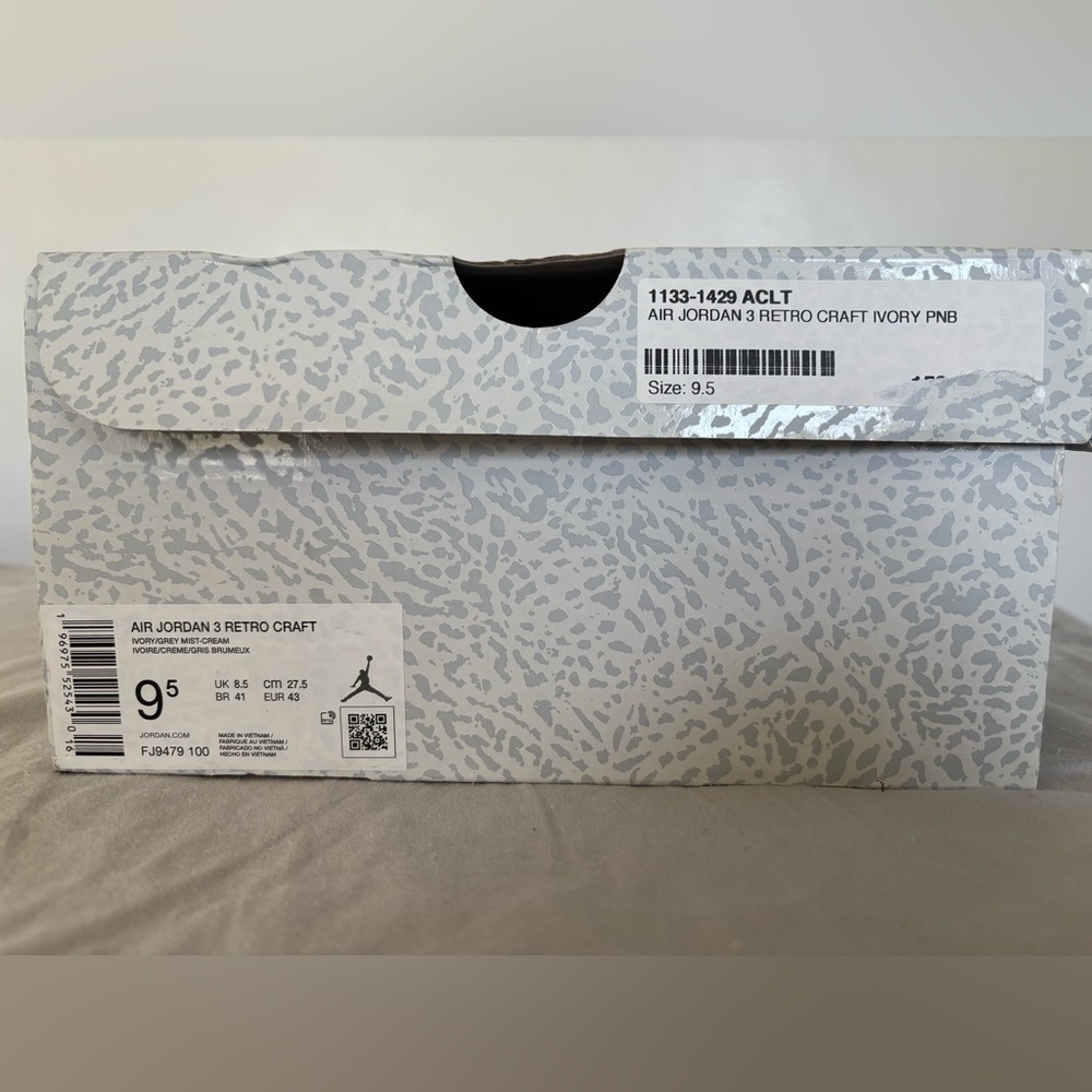 Jordan 3 Retro Craft Ivory Sneakers